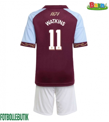 Aston Villa Ollie Watkins #11 Hemmaställ Barn 2025-26 Kortärmad (+ Korta byxor)